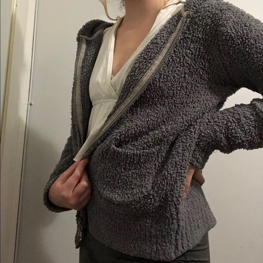 Plush bunny ear hoodie/sweater